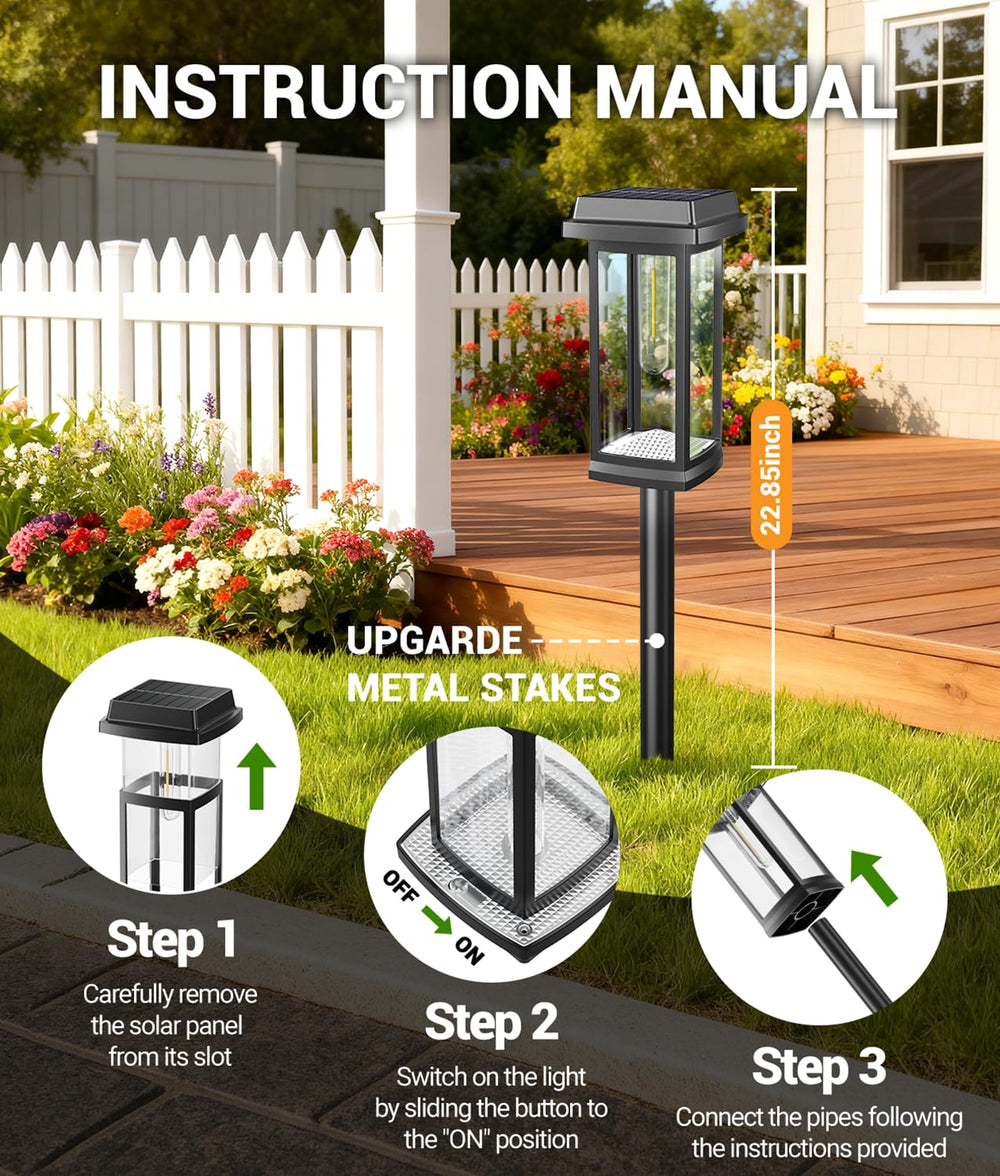 TuyLuxe stake inserted in soil demonstrating easy tool-free installation