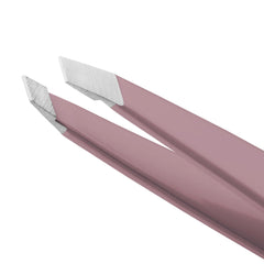 Tweezerman slant tweezer Purple Wisteria finish texture showing durable coating and attractive color