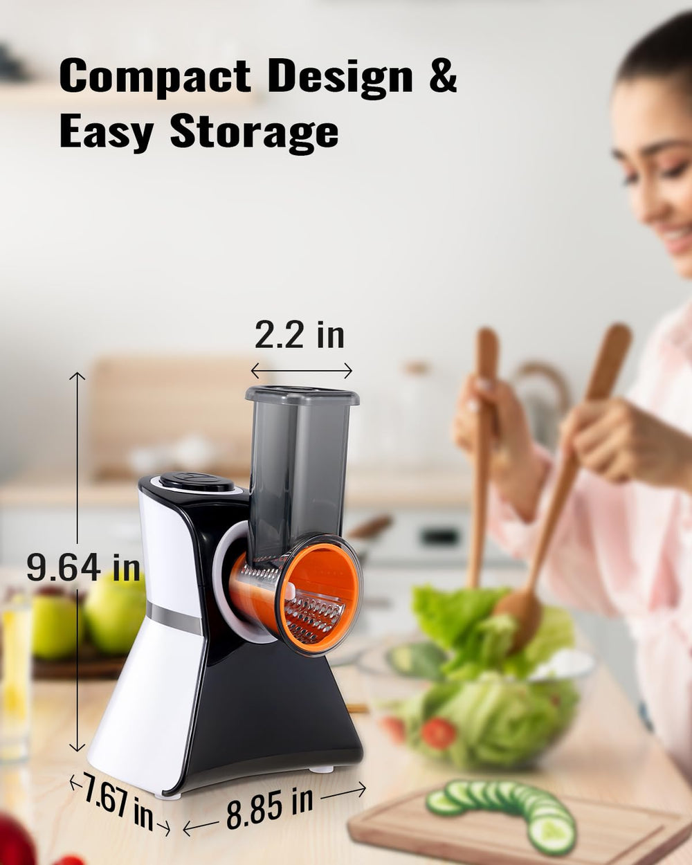 TWOMEOW removable parts with cleaning brush for simple dishwasher cleanup
