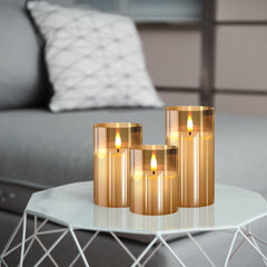 Tyawon candle held in hand to show scale and portability for flexible decorating