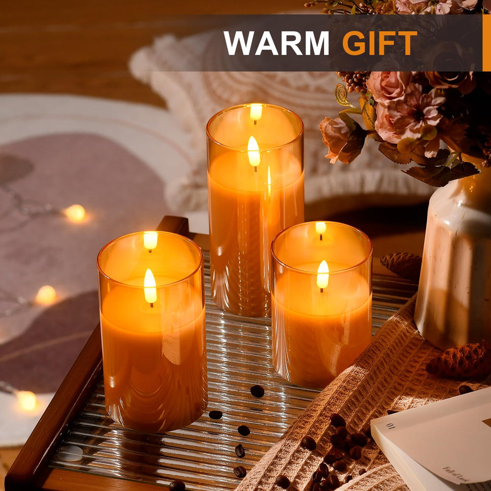 Tyawon trio used as wedding centerpiece giving flame-free, photogenic illumination