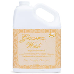 Tyler Candle Company front label on gallon showing fragrance and brand benefits