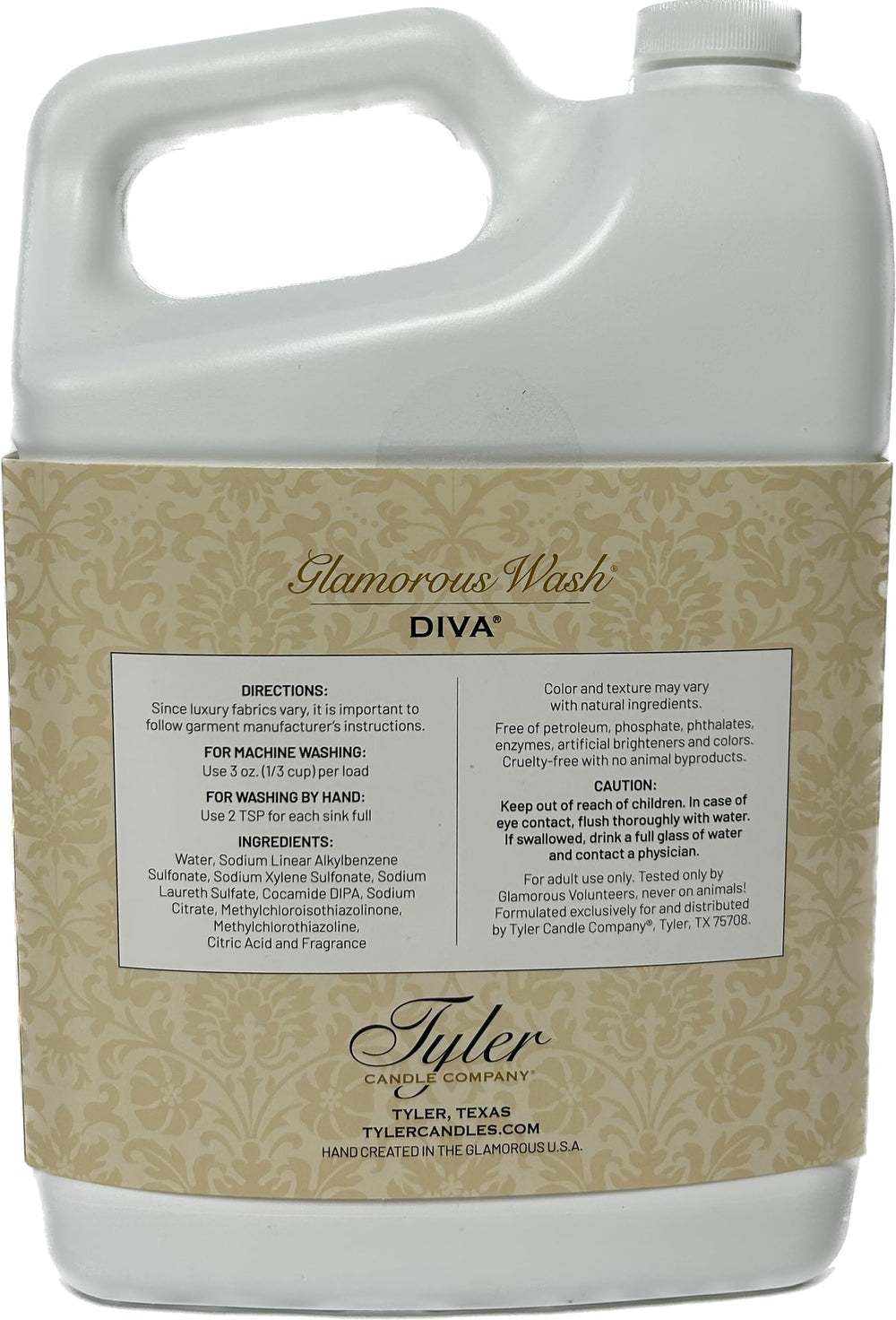 TYLER CANDLE COMPANY close-up of detergent texture highlighting gentle formula and mild suds