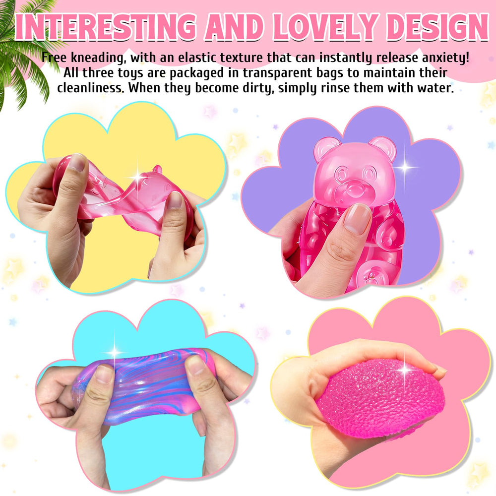 Tylices gummy bear top view showing flexible shape for fingertip sensory play