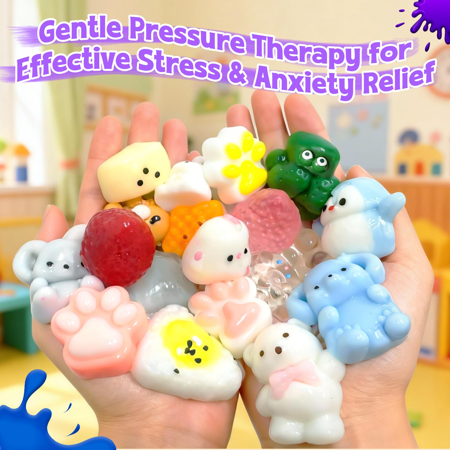 Tylices kids playing at a party enjoying squishies, fun non-candy favors