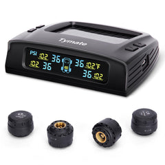 Tymate TM2 display front view showing clear color readout and easy alerts