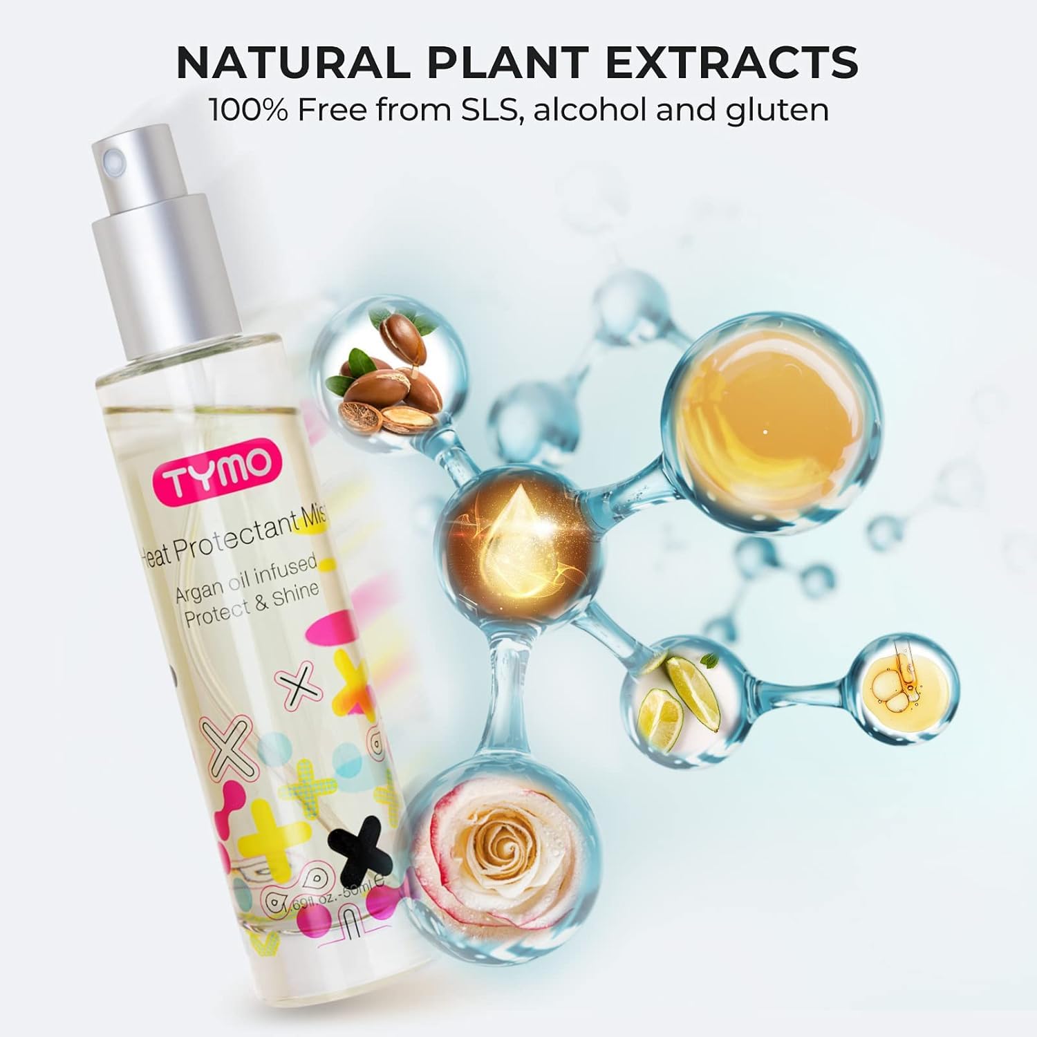TYMO bottle on bathroom vanity conveying premium routine benefit