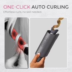 TYMO CURLPRO barrel close-up highlighting tourmaline ceramic for smoother curls