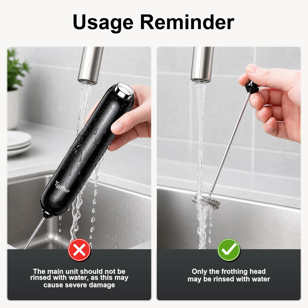 Typhur InstaWhisk whisk parts in dishwasher rack showing effortless cleanup benefit