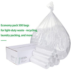 TYPLASTICS bag fitted in 30-gallon can demonstrating proper fit