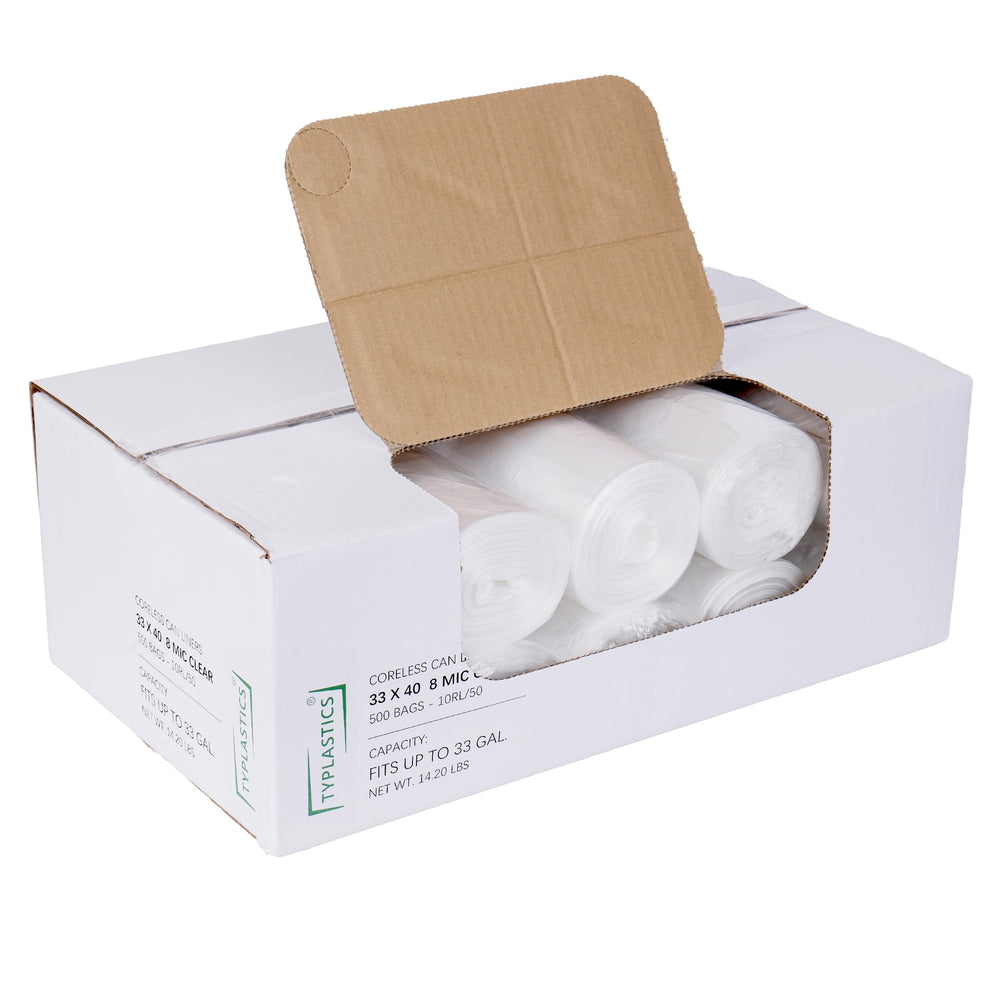 TYPLASTICS front box packaging showing count and easy storage