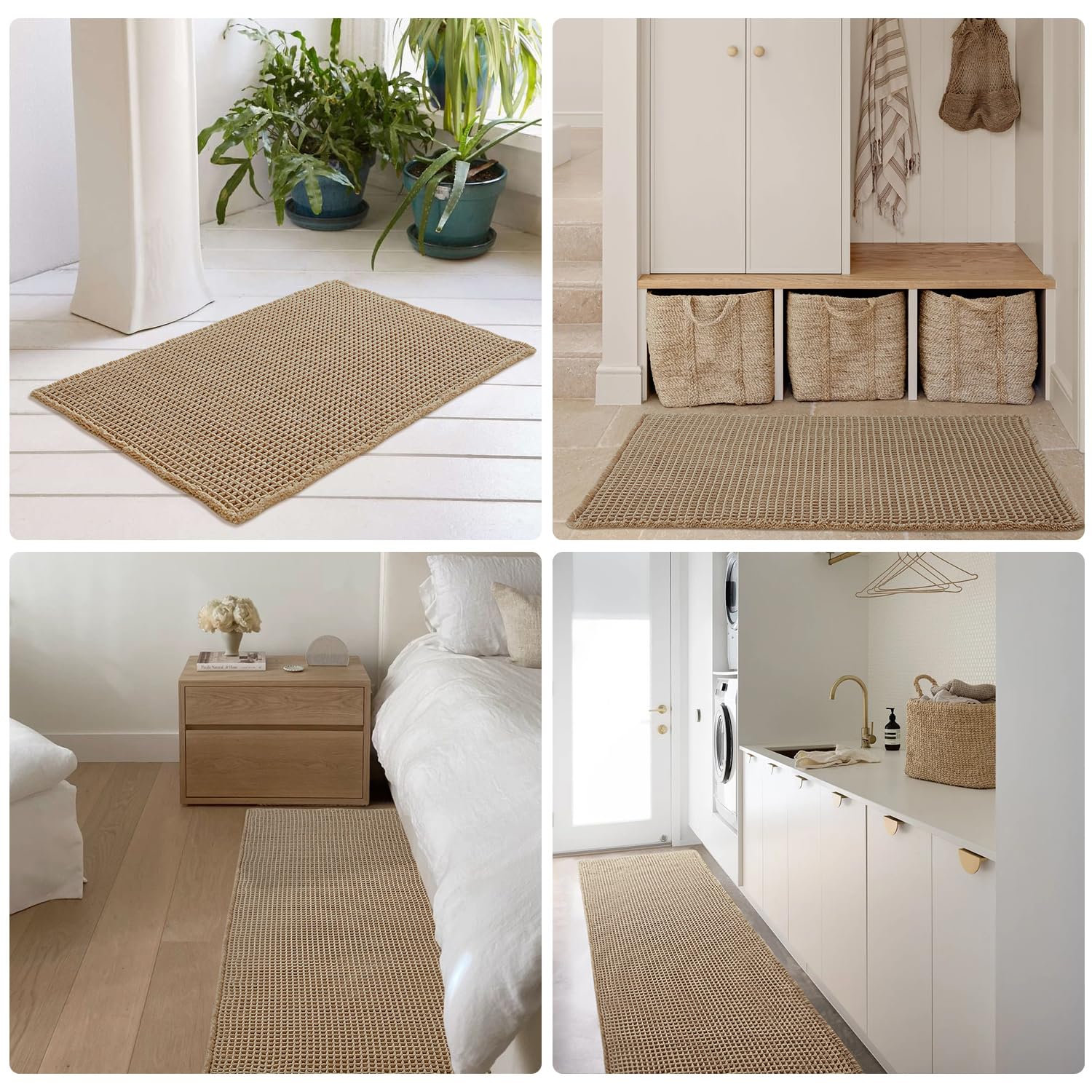 TYUU mat styled in a laundry room showing multiroom versatility and water control