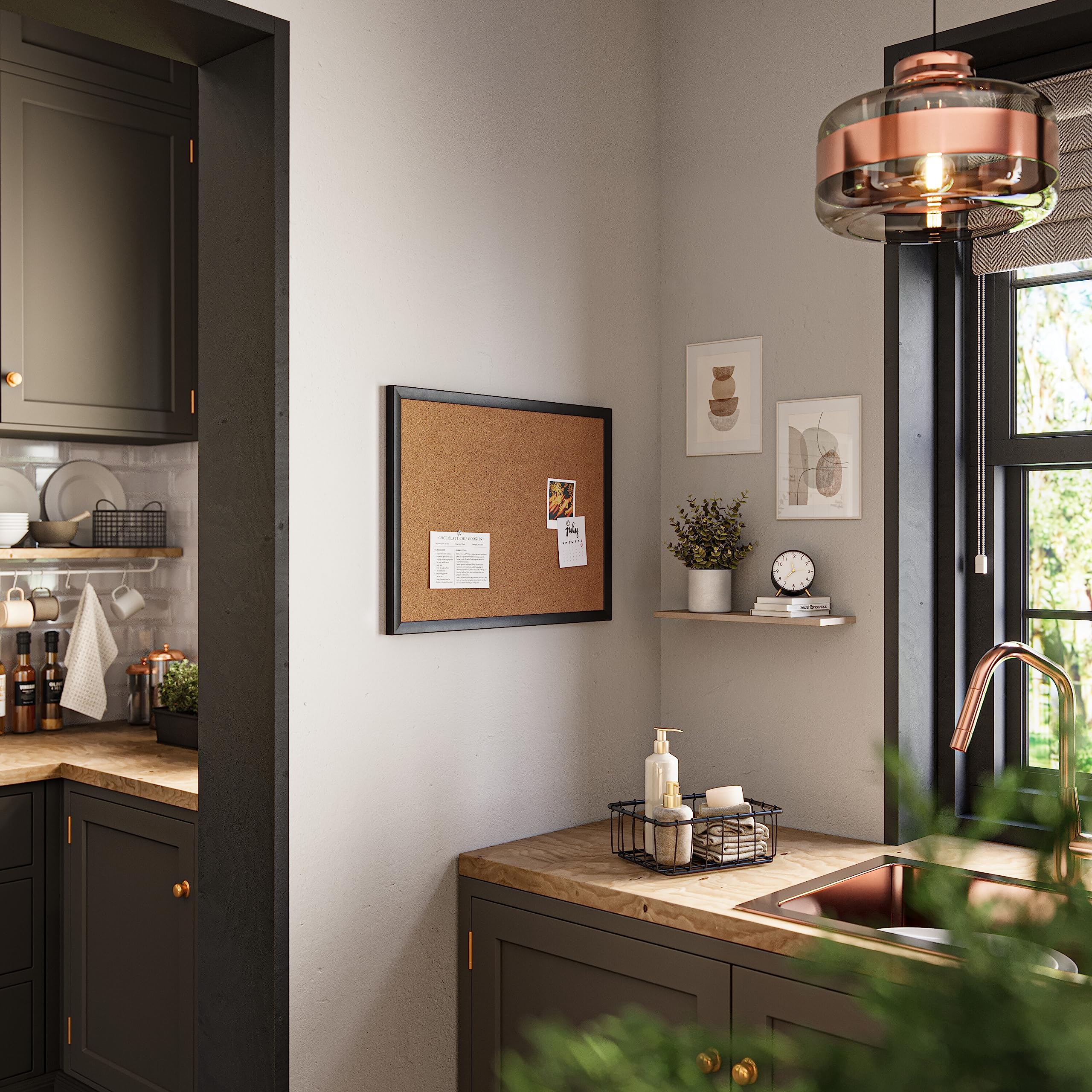 U Brands included mounting hardware and push pins ready to install for quick setup benefit