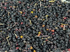 U.S. Wellness Naturals elderberry texture detail highlighting dried fruit quality for cooking
