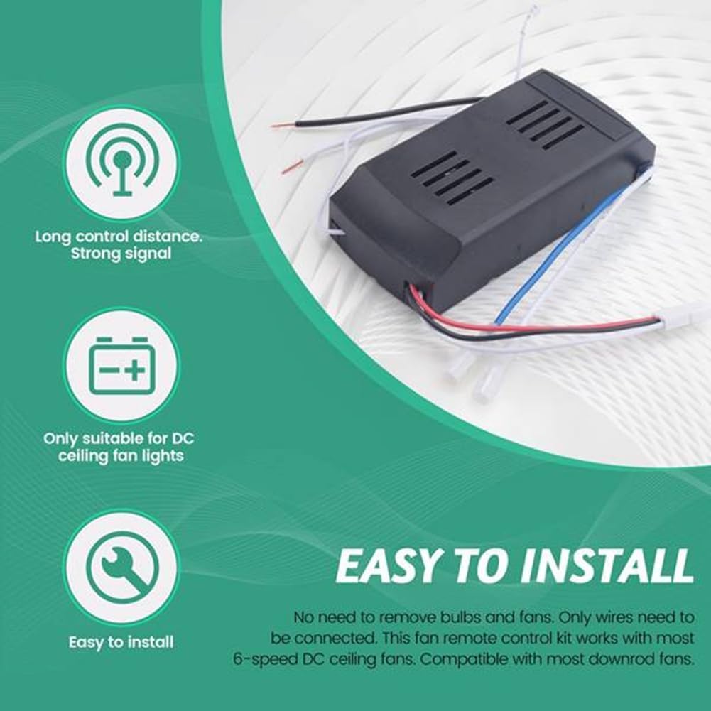 uaelua ceiling fan running while remote is used showing convenient wireless operation