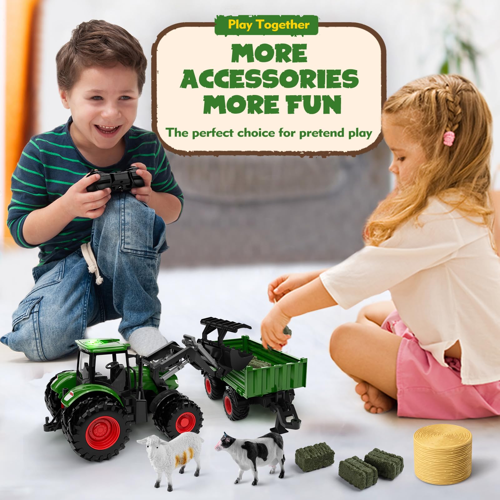 Uarzt tractor in sandbox showing outdoor play resilience and stability