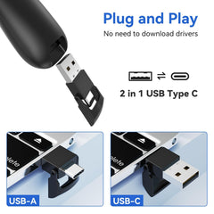 UBUYONE presenter ergonomic soft-touch grip for comfortable extended use