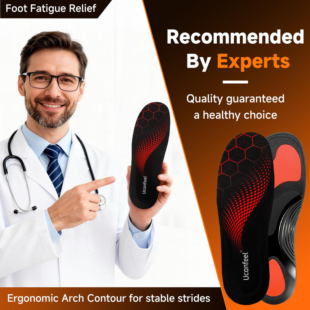 Ucanfeel deep heel cup close-up demonstrating rearfoot stability benefit