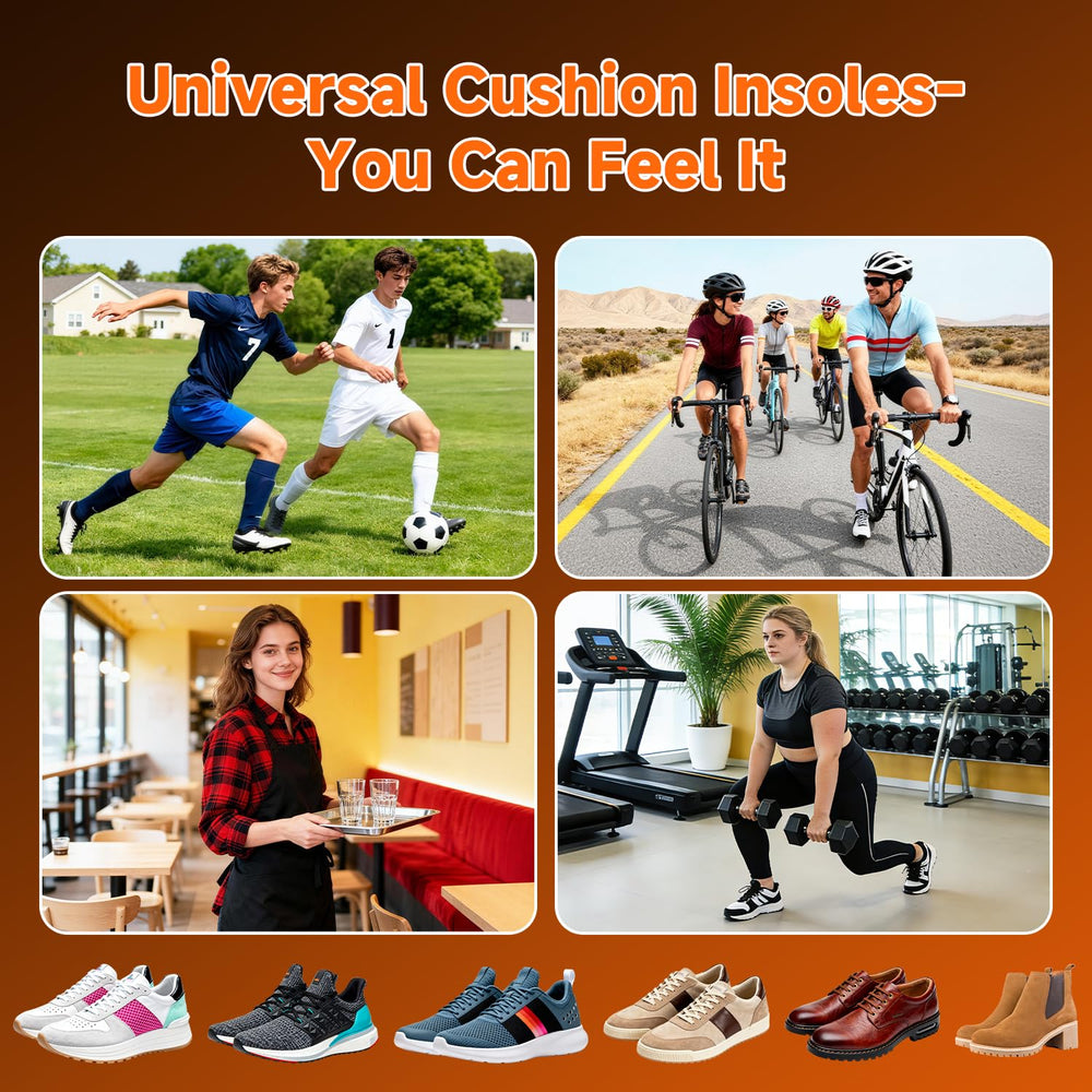 Ucanfeel insole placed inside a work boot showing comfort for active jobs