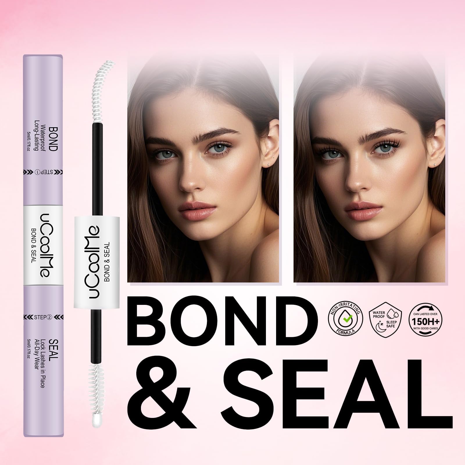 uCoolMe close-up brush applicator demonstrating precise application benefit