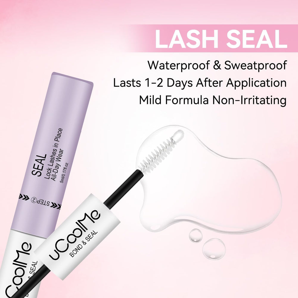 uCoolMe applying lash cluster at home for easy professional-looking results