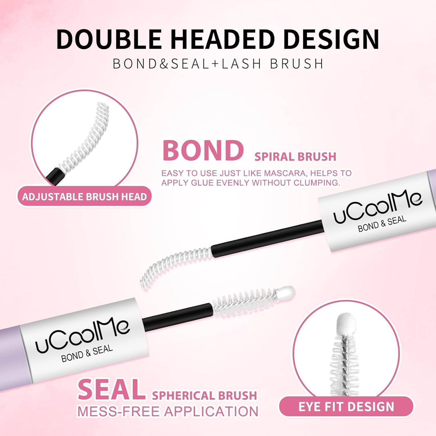uCoolMe texture droplet on fingertip showing smooth, tangle-free formula