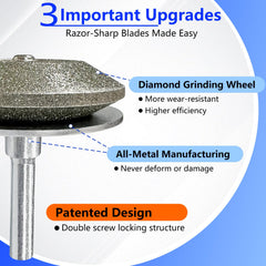 UF-SHARP shank detail showing 5mm fit and secure drill compatibility benefit