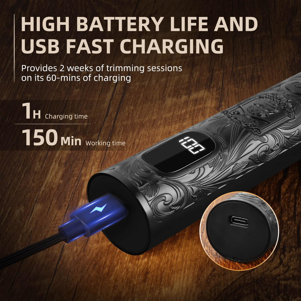 Ufree charging base and LCD display indicating clear battery status
