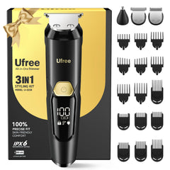 Ufree front view with pouch showing kit and organized accessories for convenience