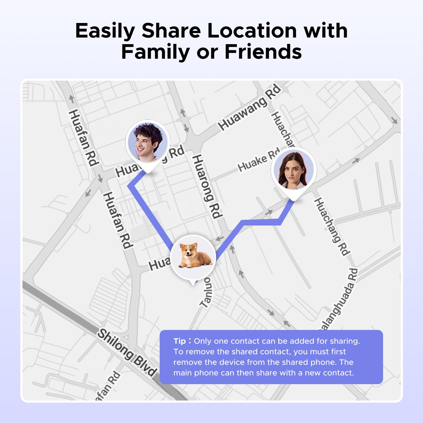 UGREEN FineTrack Slim S on phone SmartThings app screen showing location status