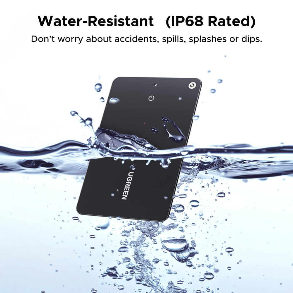 UGREEN FineTrack Slim S emitting sound demonstrating loud buzzer for quick finding