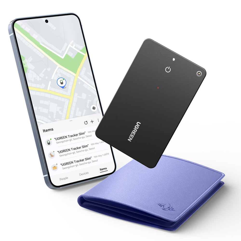 UGREEN FineTrack Slim S front card view showing sleek profile and easy fit