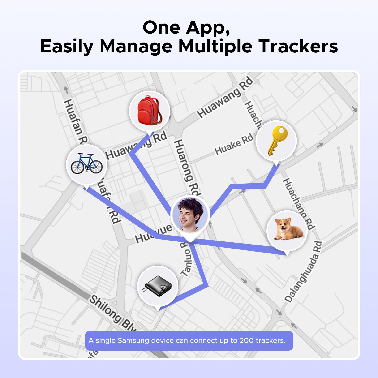 UGREEN FineTrack Slim S next to a coin for scale showing minimal added bulk
