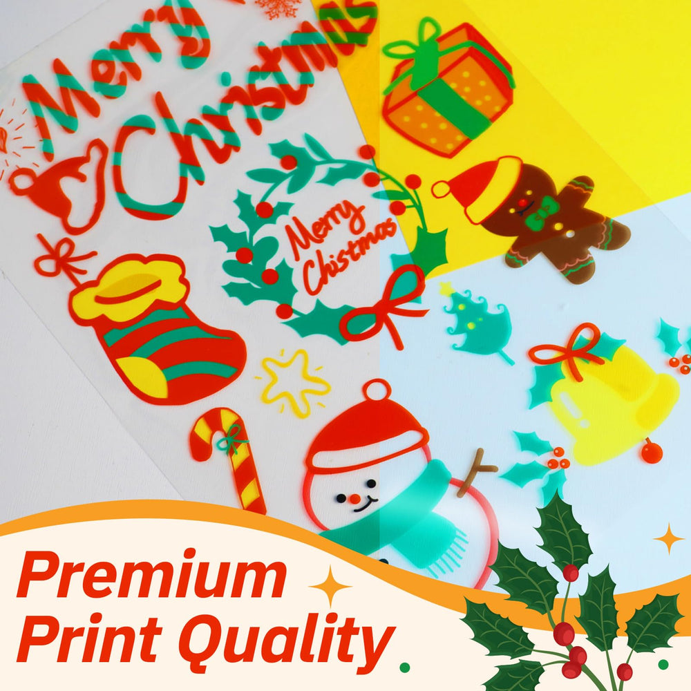 Uinkit film used as a screen-print stencil for precise craft transfers