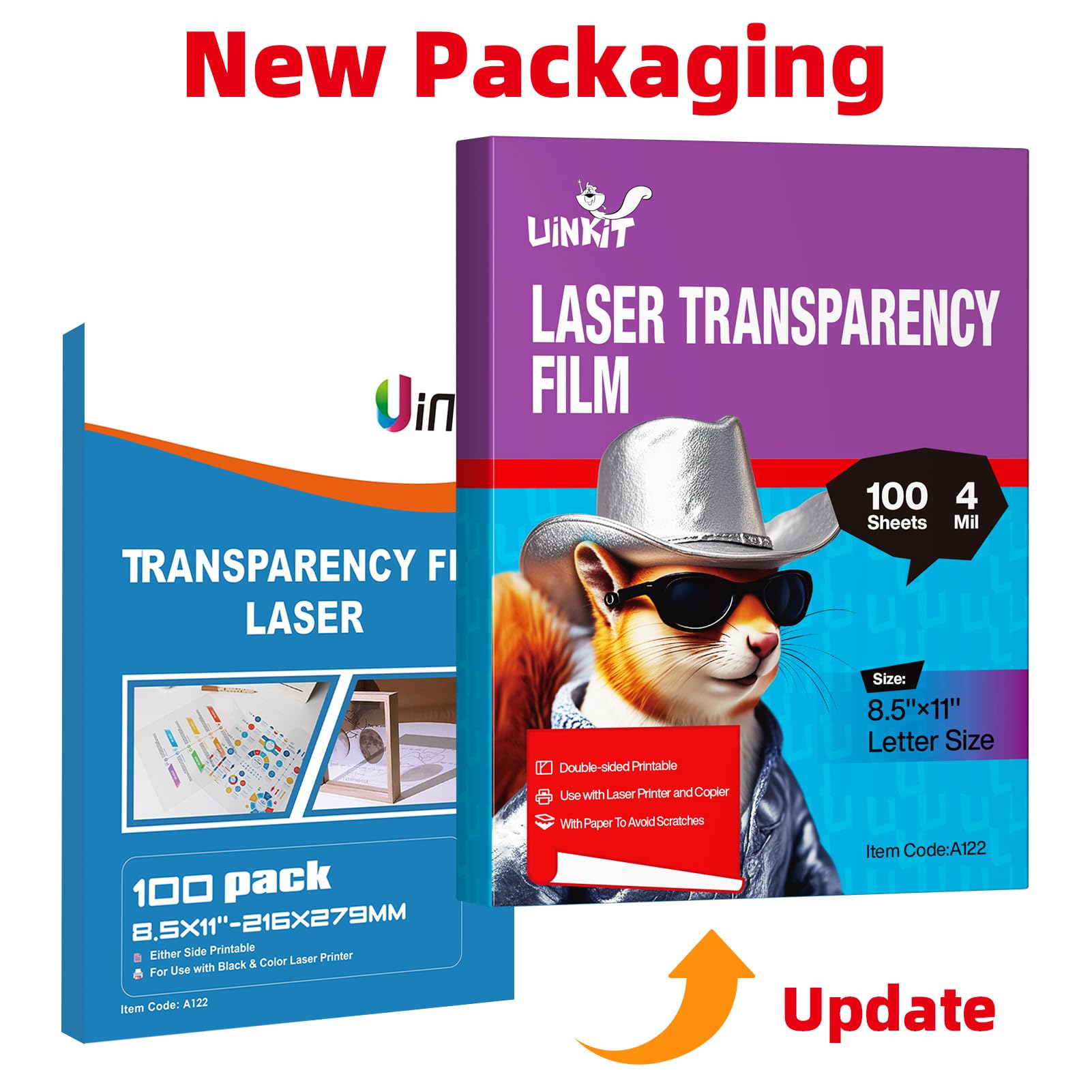Uinkit surface detail of transparency highlighting clarity and crisp prints