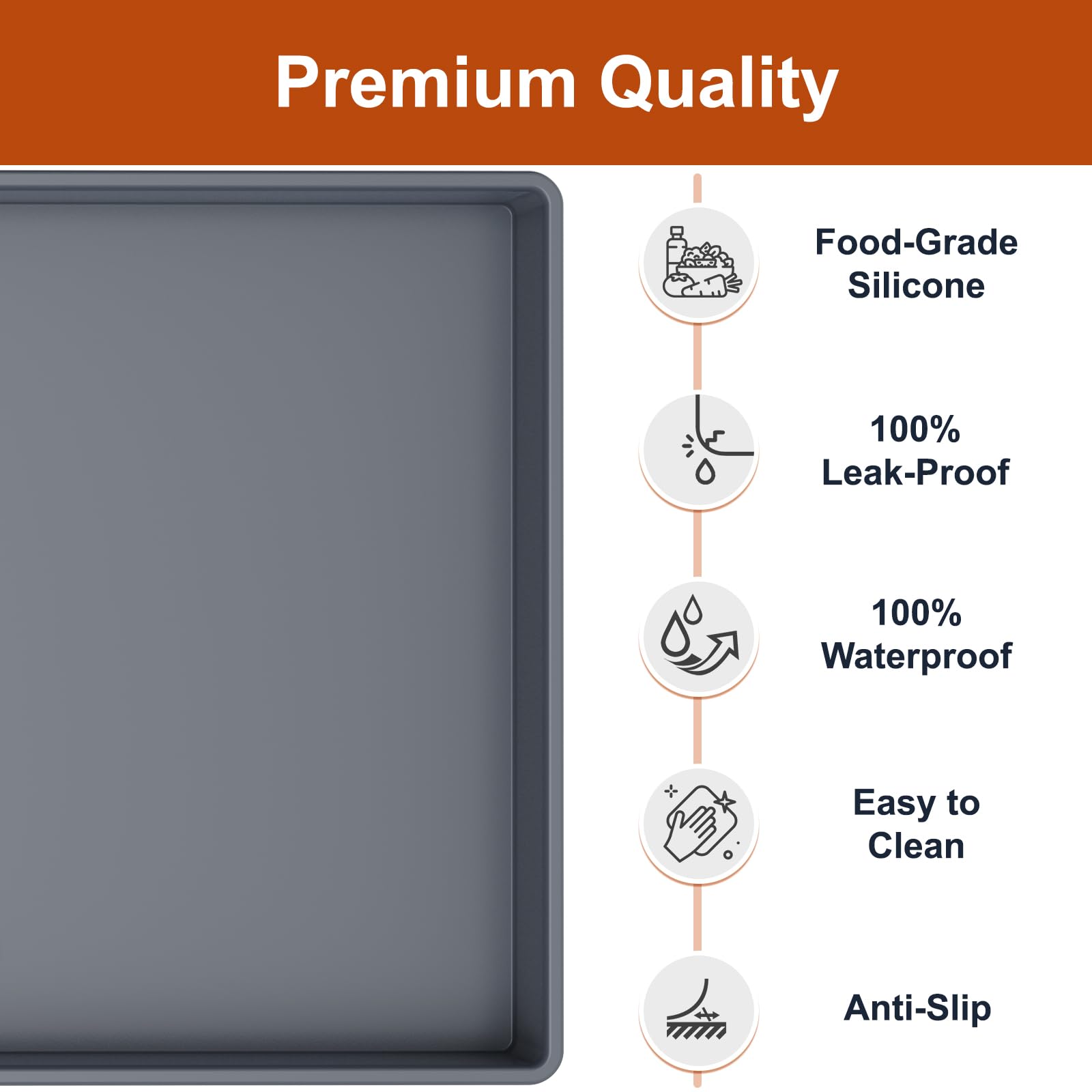 ukeetap close-up of silicone texture and extra thickness for durability and stability
