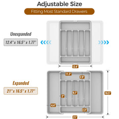 ukeetap expanded width inside drawer demonstrating adjustable fit and space saving