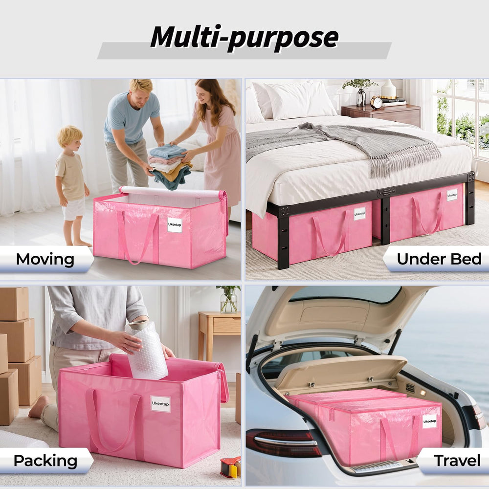 ukeetap folded flat beside a ruler showing compact storage to save closet space