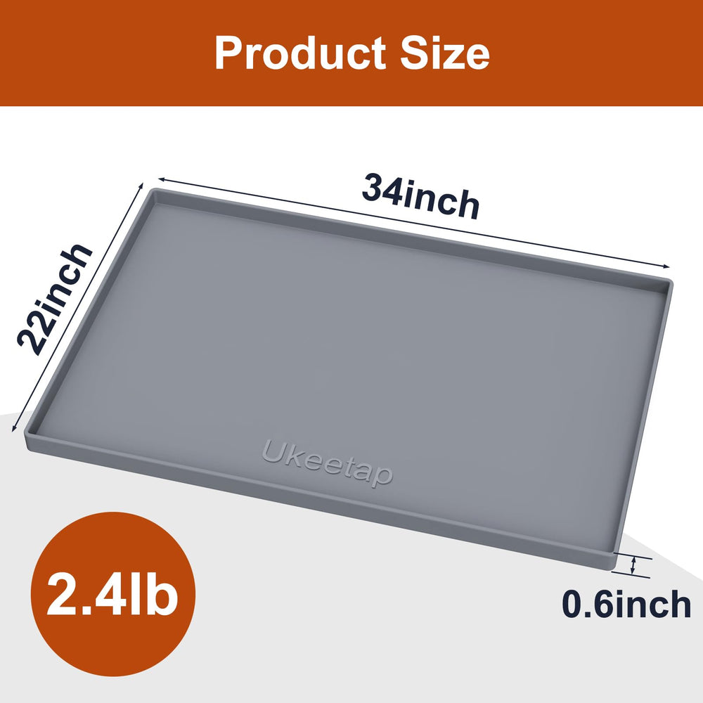 ukeetap beside ruler showing 34x22 size for accurate space planning