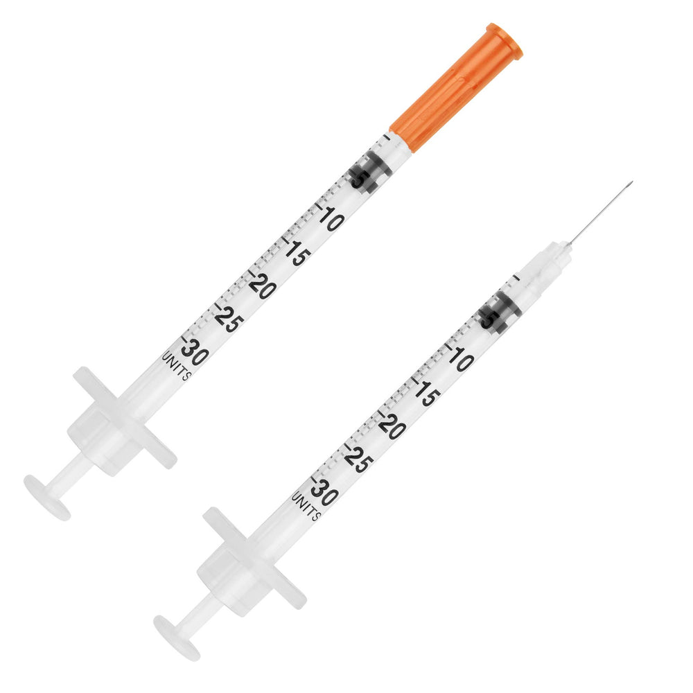 UltiCare close-up of 29G needle tip highlighting smooth silicone finish