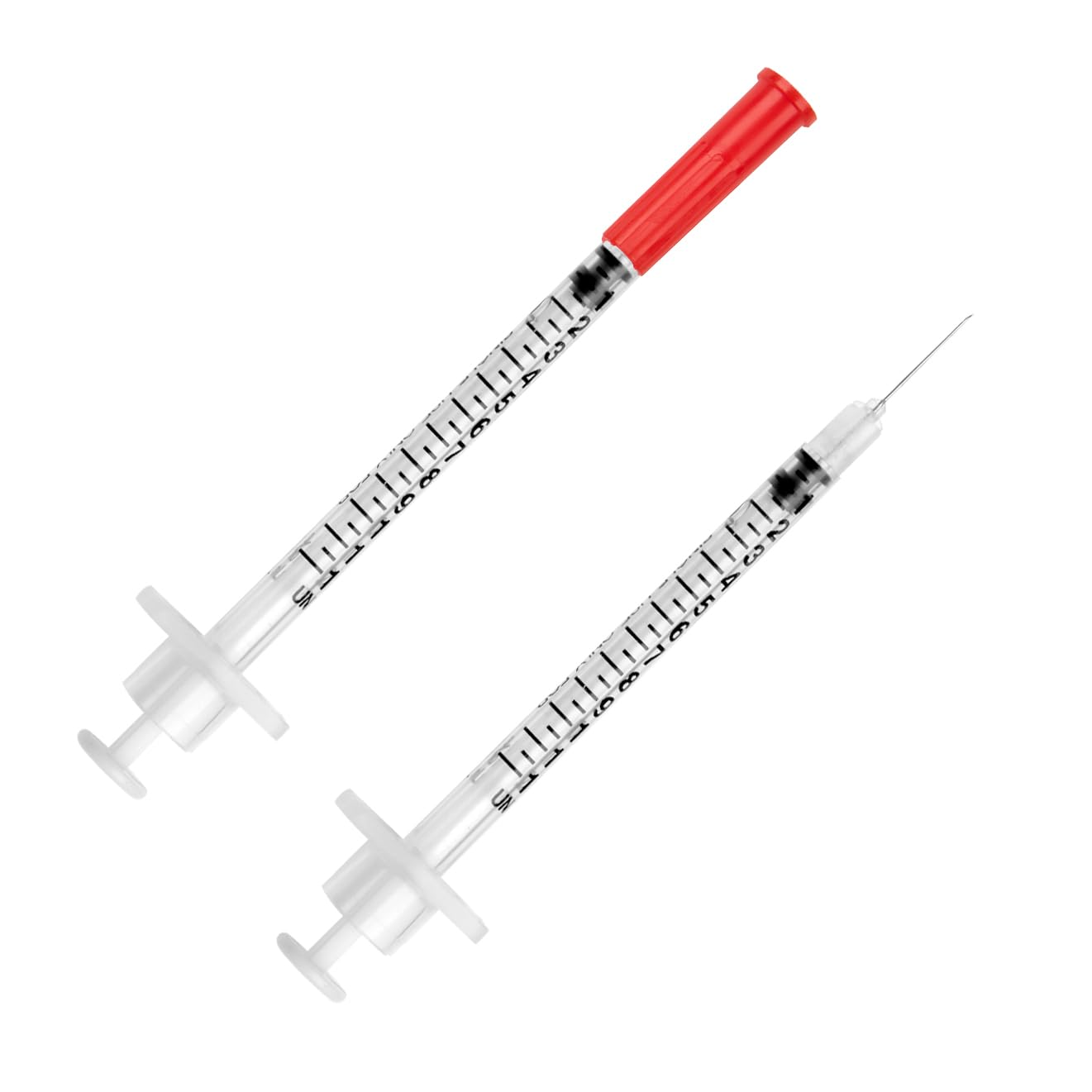 UltiCare close-up of 29G needle tip, polished and silicone coated for gentle injections