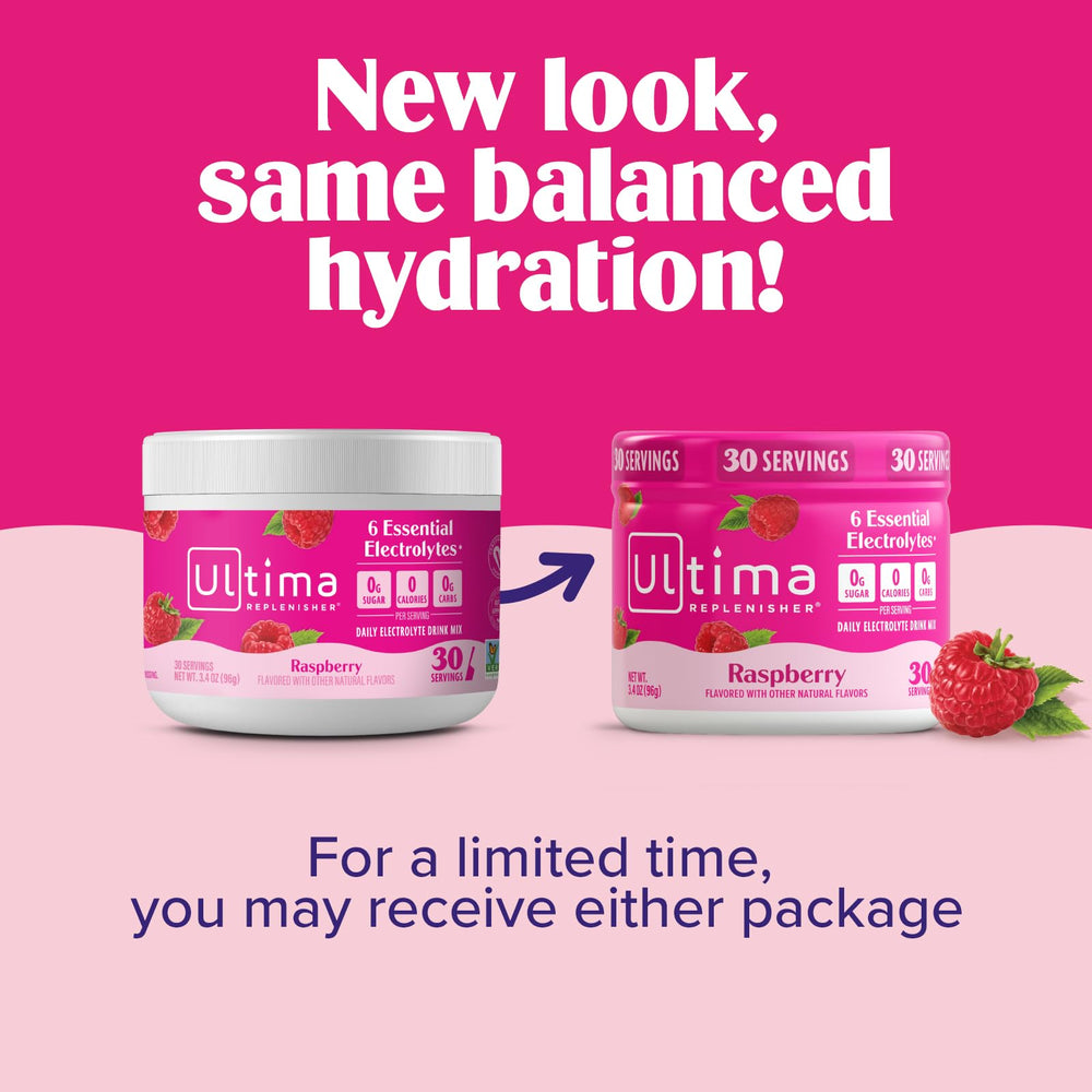 Ultima Replenisher mixed raspberry drink in bottle for convenient on-the-go refreshment