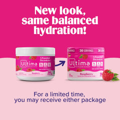 Ultima Replenisher mixed raspberry drink in bottle for convenient on-the-go refreshment