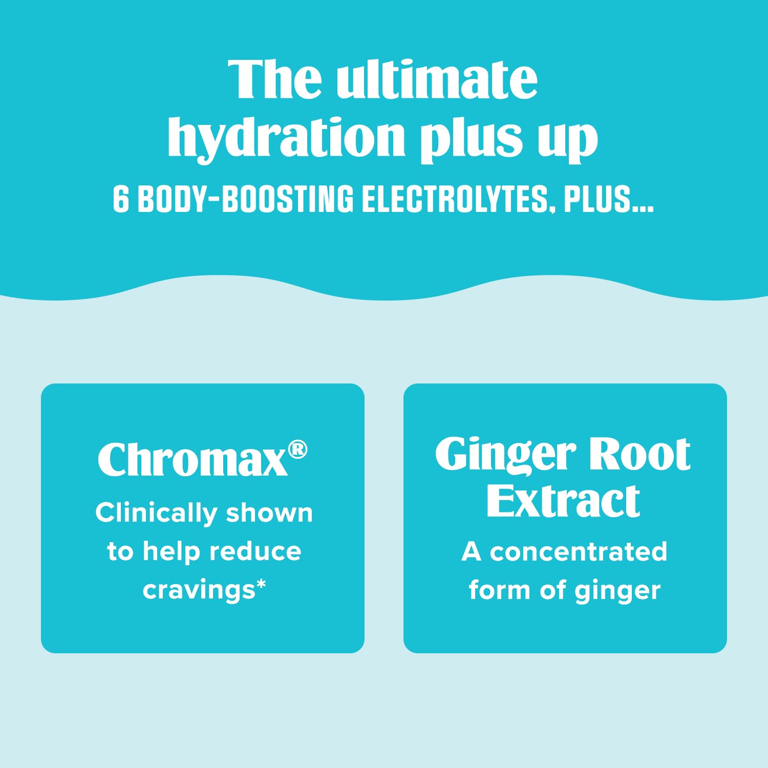 Glass of mixed Ultima Replenisher Tropical Fusion demonstrating refreshing hydration