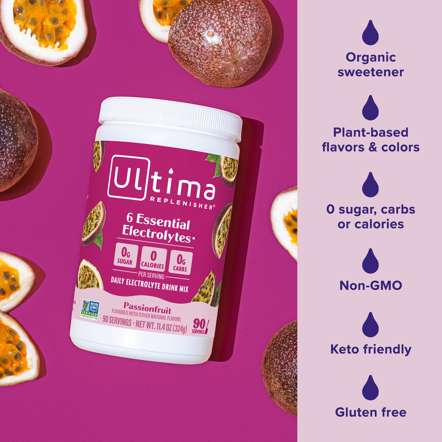 Ultima Replenisher mixing in bottle demonstrating portable convenience and fast hydration benefit