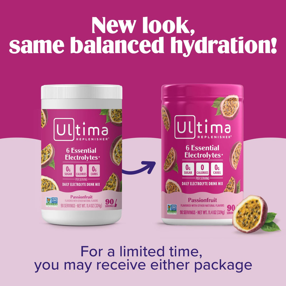 Ultima Replenisher powder texture on spoon illustrating smooth mixability benefit