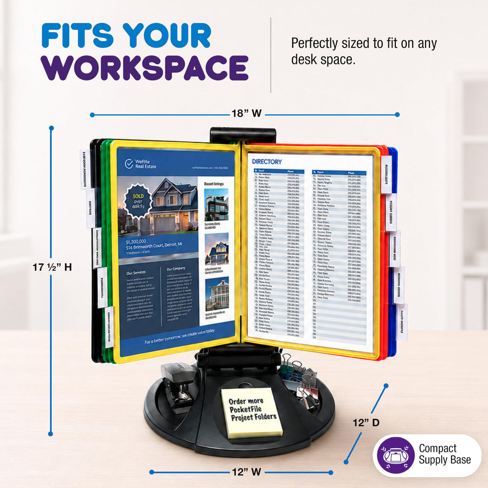 Ultimate Office in use on a reception desk keeping procedures and schedules instantly accessible