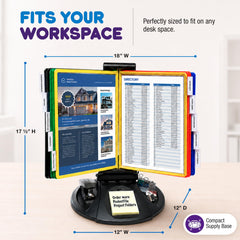Ultimate Office in use on a reception desk keeping procedures and schedules instantly accessible