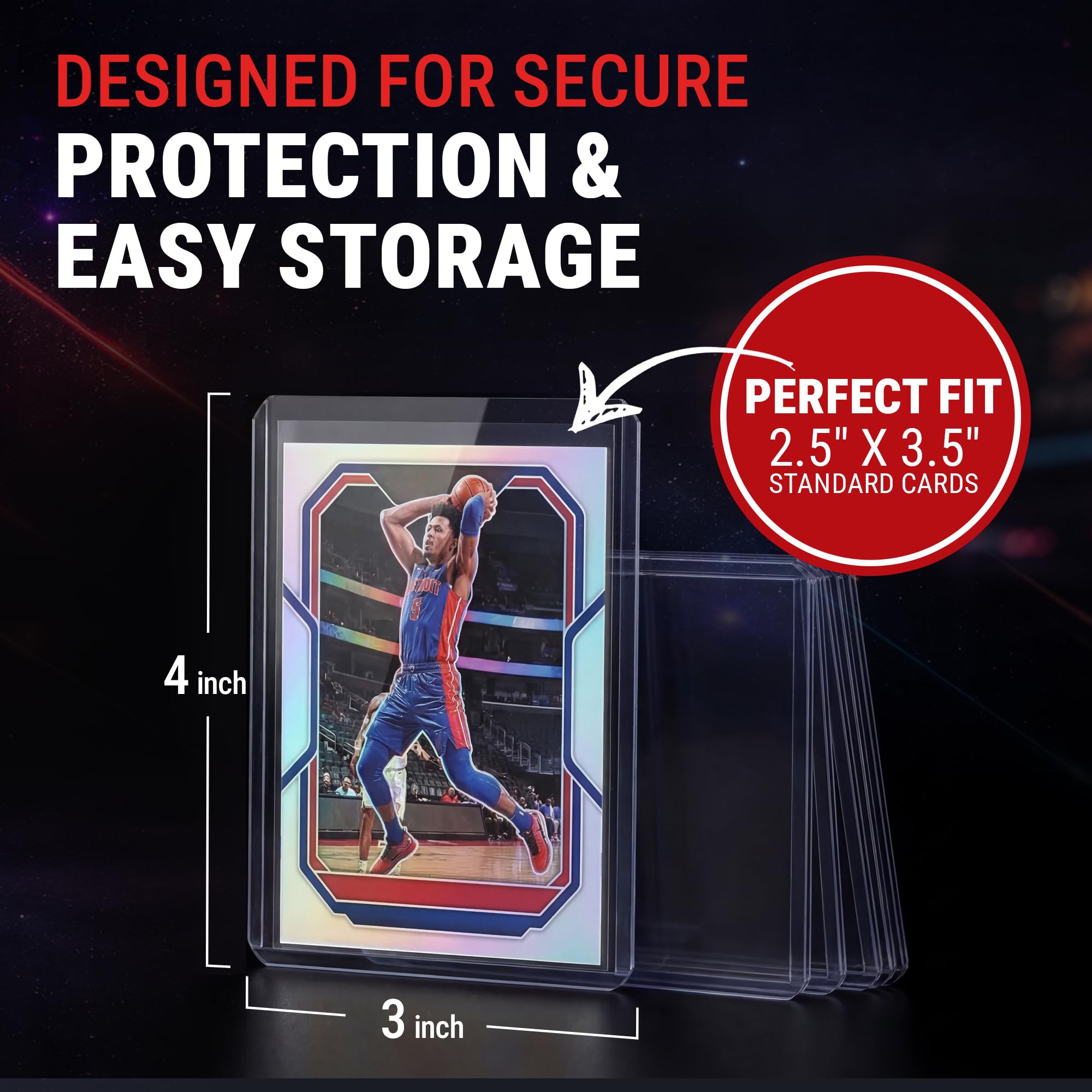 Ultra Pro card inside inner sleeve and toploader showing secure fit