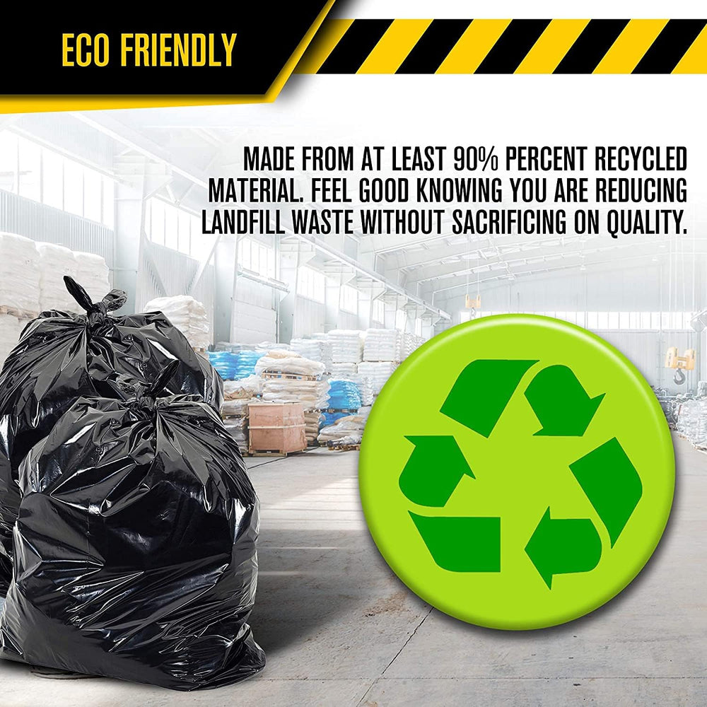 Ultrasac bag in use during yard cleanup showing puncture resistance benefit
